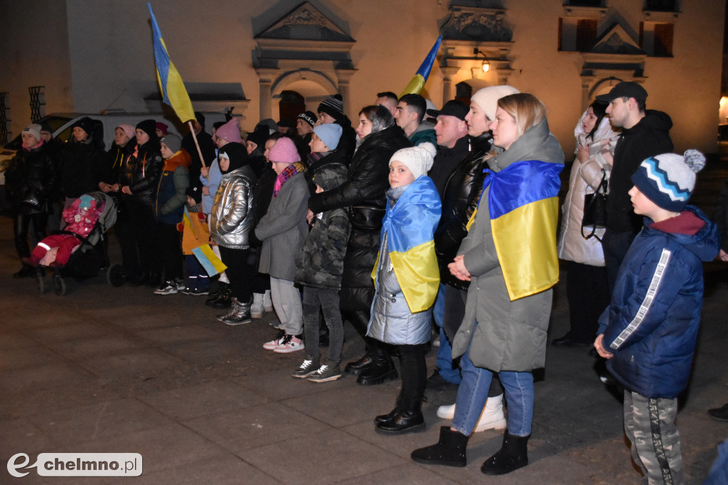 Spotkanie w pierwszą rocznicę wybuchu wojny na Ukrainie