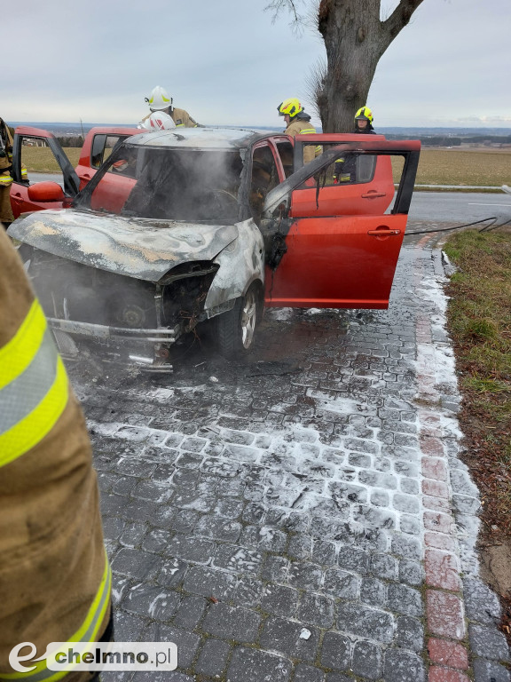 Spłonęło auto w Gołotach