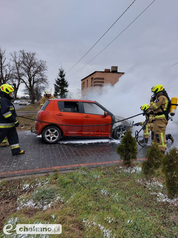 Spłonęło auto w Gołotach