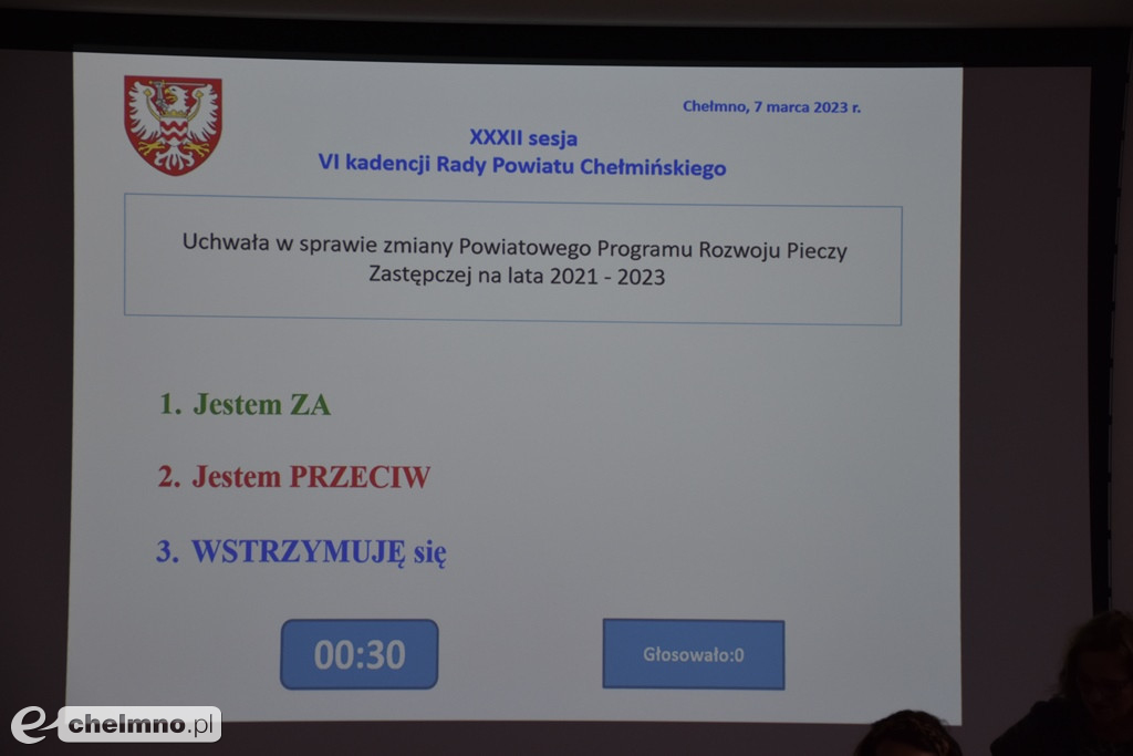 XXXII Sesja Rady Powiatu Chełmińskiego