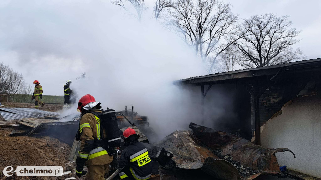 Spłonął domek letniskowy w Falęcinie