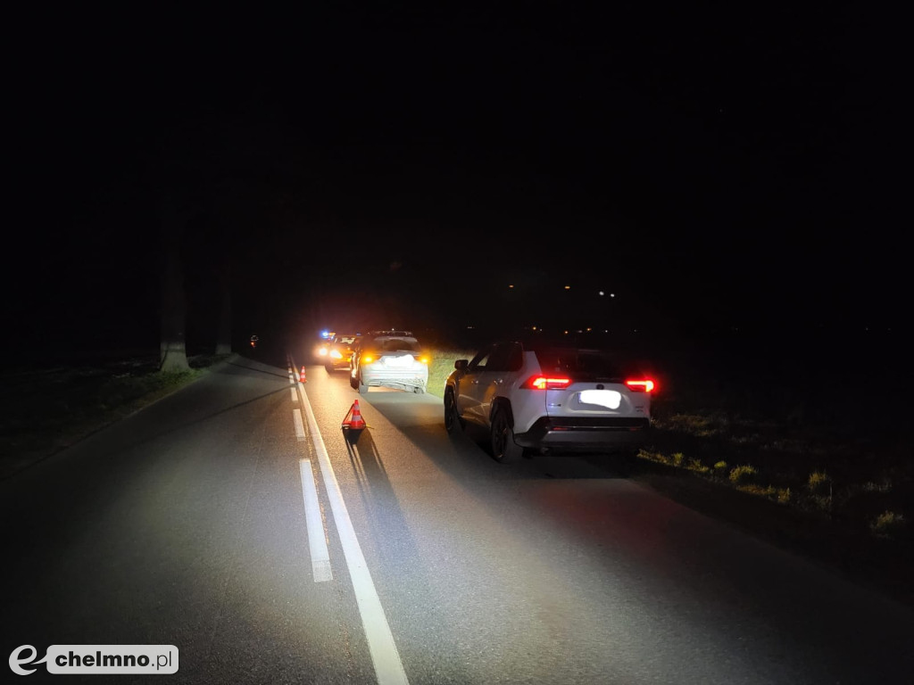 Sprawca wypadku w Raciniewie próbował uciec z miejsca zdarzenia