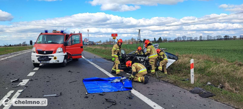 Tragiczny wypadek na drodze krajowej nr 91