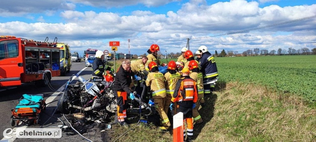 Tragiczny wypadek na drodze krajowej nr 91