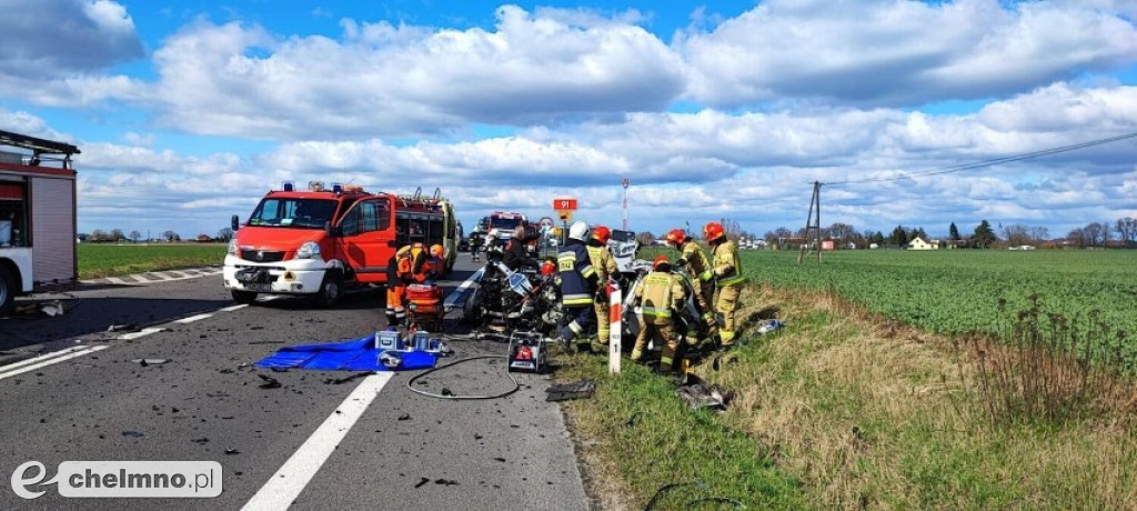 Tragiczny wypadek na drodze krajowej nr 91