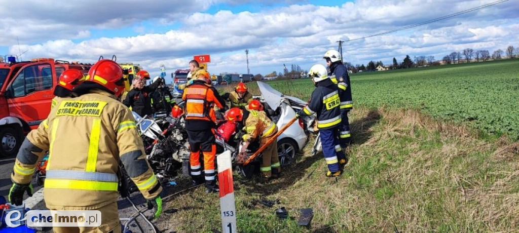 Tragiczny wypadek na drodze krajowej nr 91