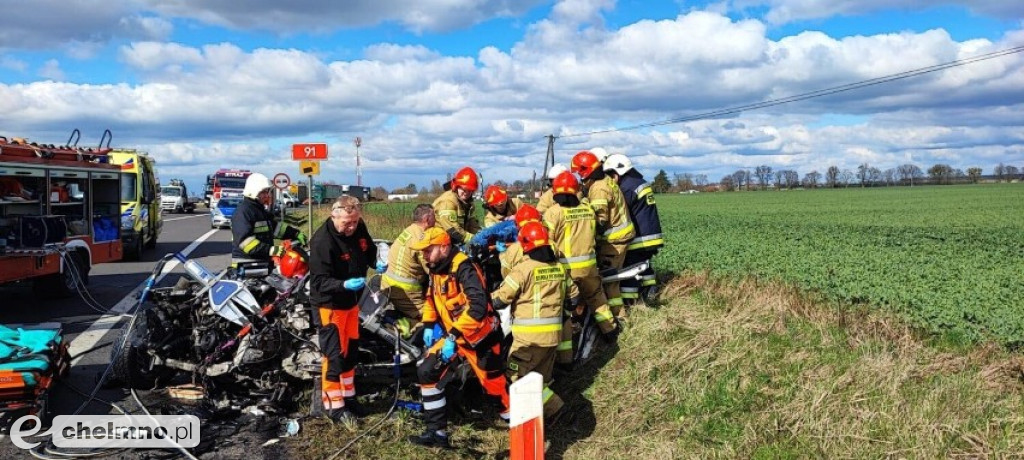 Tragiczny wypadek na drodze krajowej nr 91