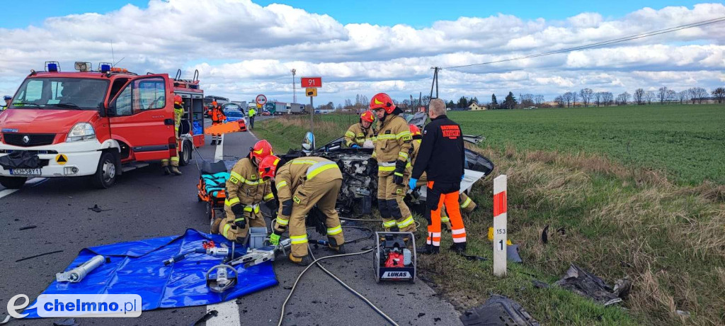 Tragiczny wypadek na drodze krajowej nr 91