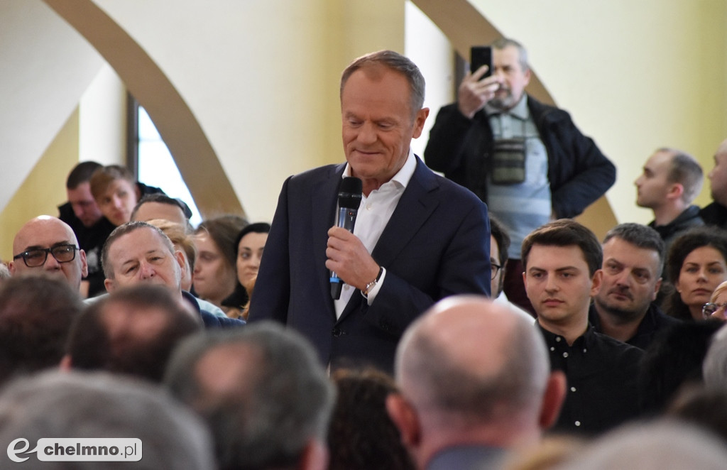 Spotkanie otwarte z Donaldem Tuskiem w Chełmnie