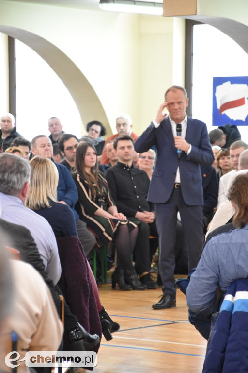 Spotkanie otwarte z Donaldem Tuskiem w Chełmnie