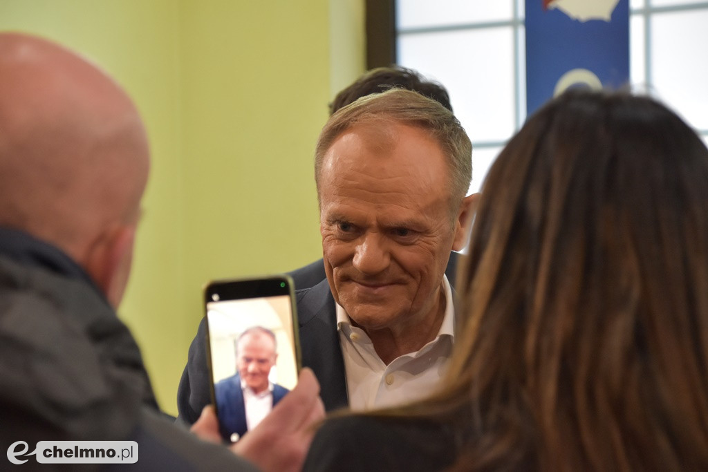 Spotkanie otwarte z Donaldem Tuskiem w Chełmnie