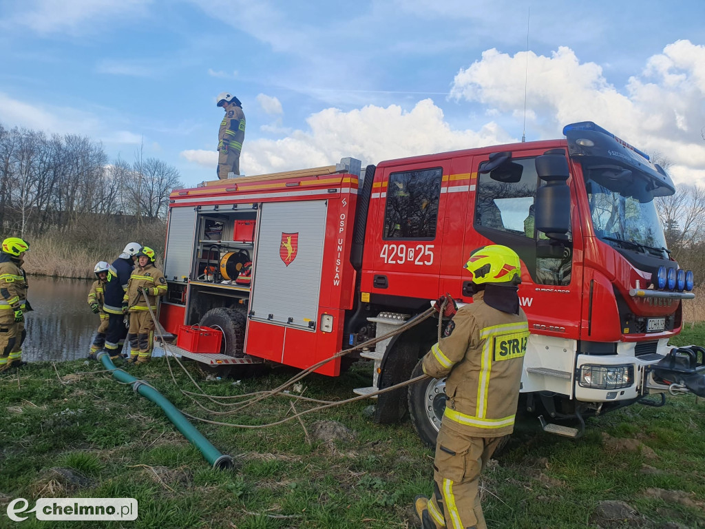 Ćwiczenia druhów OSP w Stablewicach