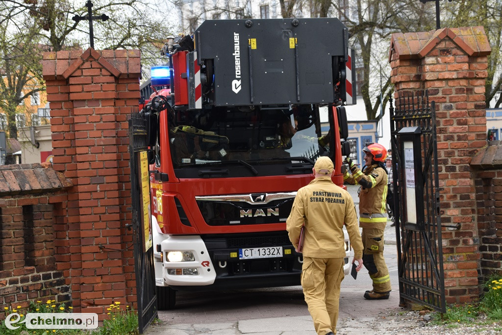 Kilka zastępów straży pożarnej w chełmińskiej FARZE