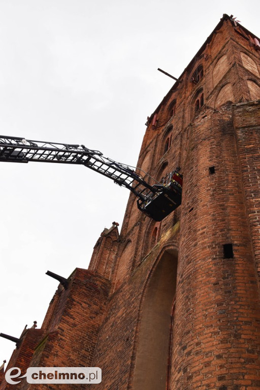 Kilka zastępów straży pożarnej w chełmińskiej FARZE