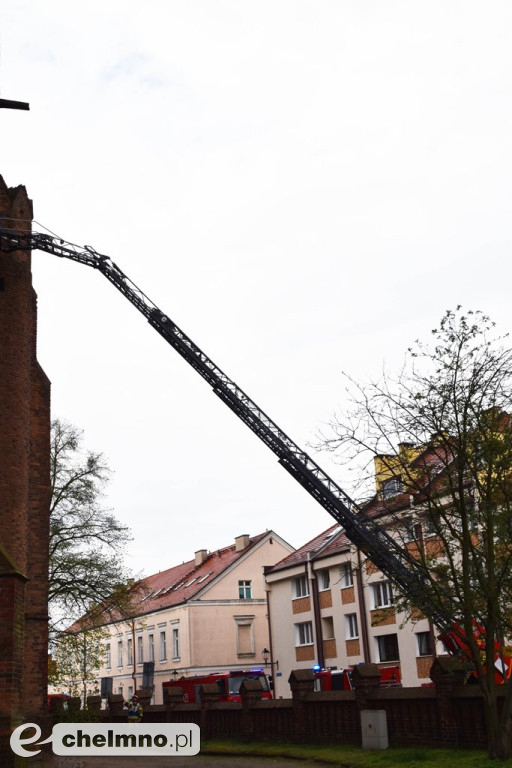 Kilka zastępów straży pożarnej w chełmińskiej FARZE