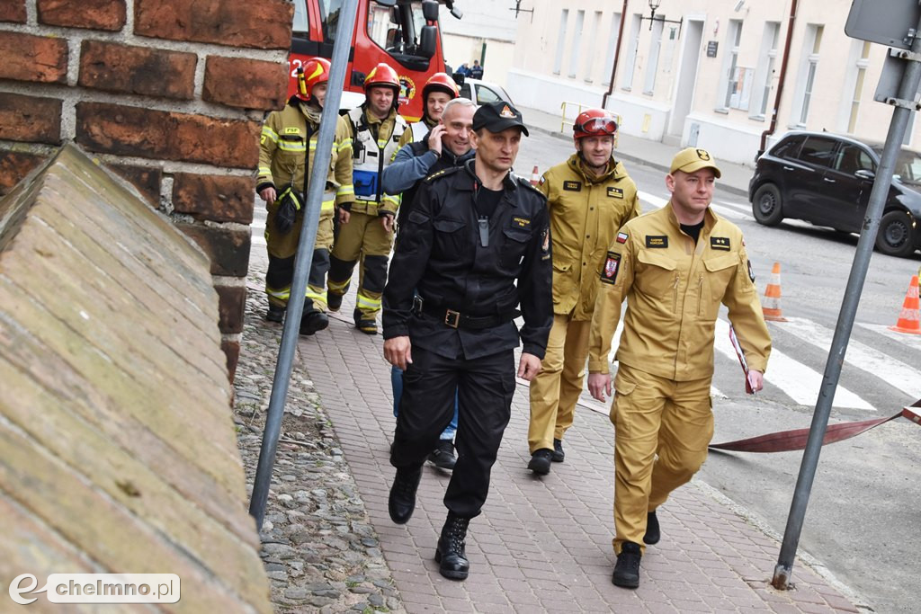 Kilka zastępów straży pożarnej w chełmińskiej FARZE
