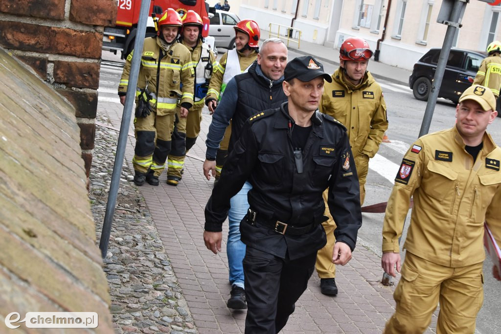 Kilka zastępów straży pożarnej w chełmińskiej FARZE