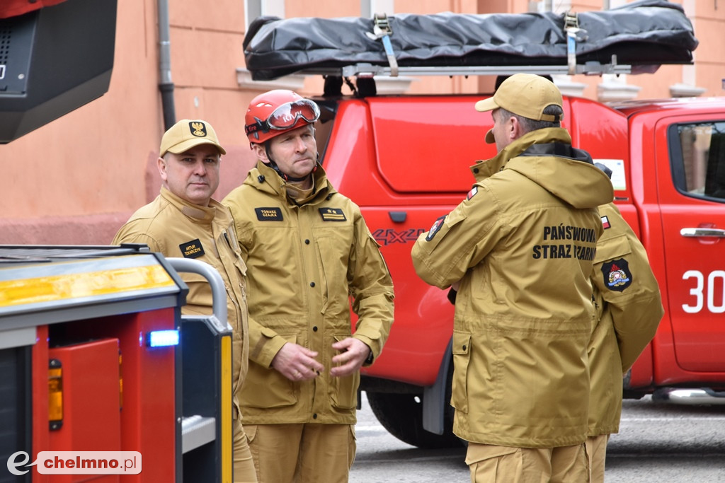 Kilka zastępów straży pożarnej w chełmińskiej FARZE