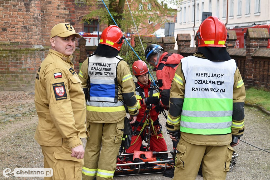 Kilka zastępów straży pożarnej w chełmińskiej FARZE