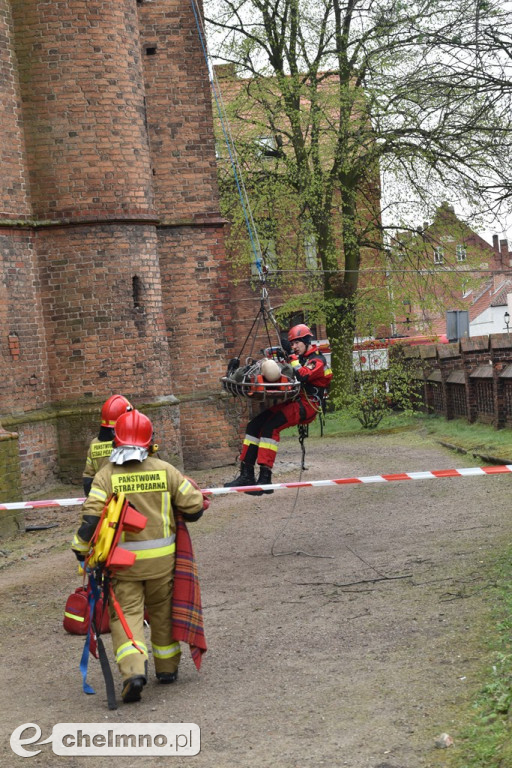 Kilka zastępów straży pożarnej w chełmińskiej FARZE