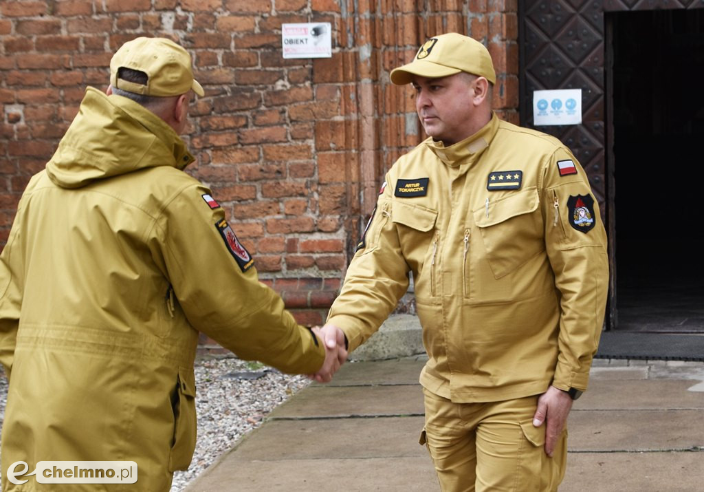 Kilka zastępów straży pożarnej w chełmińskiej FARZE