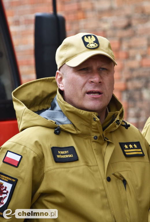 Kilka zastępów straży pożarnej w chełmińskiej FARZE