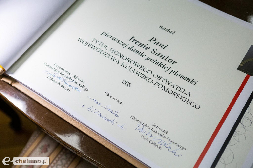 Honorowa Obywatelka Irena Santor