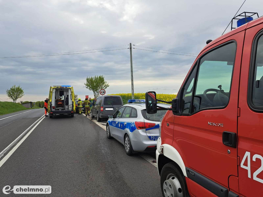 Wypadek na DK91 - dwie osoby poszkodowane