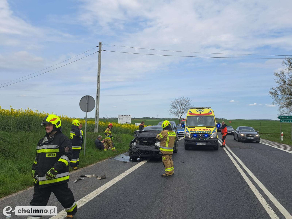 Wypadek na DK91 - dwie osoby poszkodowane