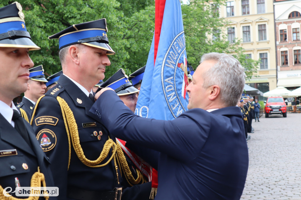 Chełmińscy strażacy wyróżnieni za długoletnią służbę