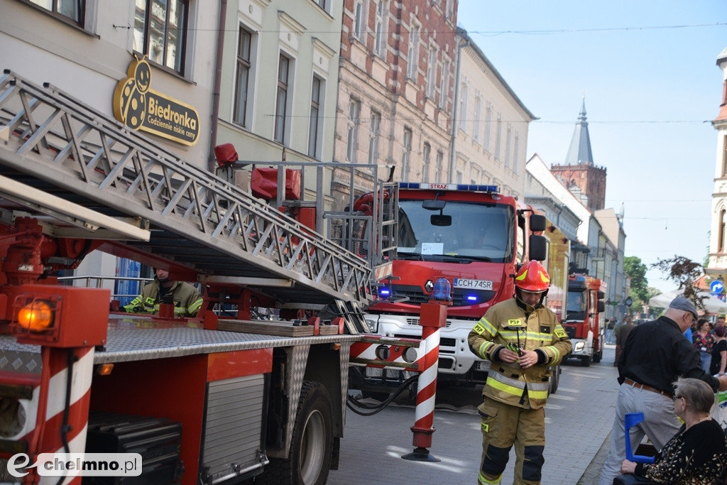 Pożar w Urzędzie Skarbowym w Chełmnie - ewakuacja pracowników