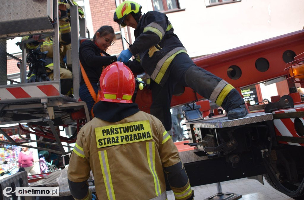 Pożar w Urzędzie Skarbowym w Chełmnie - ewakuacja pracowników
