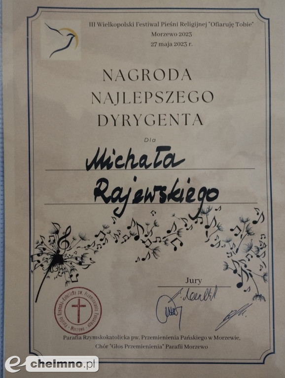 Sukces Chóru Collegium Cantorum