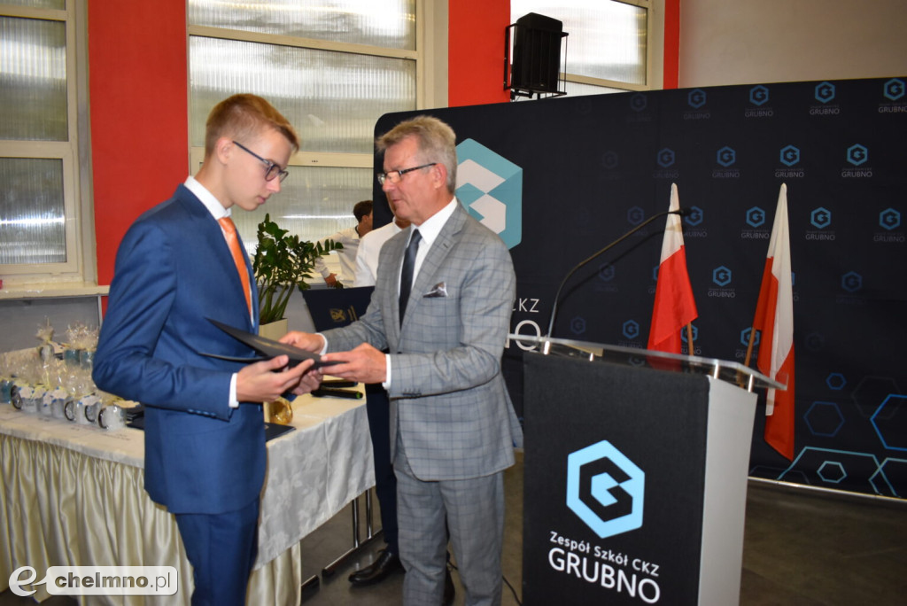 Piotr Wojciechowski najlepszym absolwentem Branżowej Szkoły w Grubnie