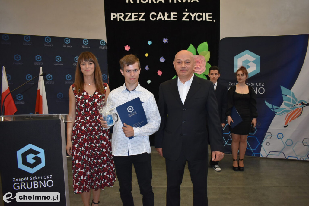 Piotr Wojciechowski najlepszym absolwentem Branżowej Szkoły w Grubnie