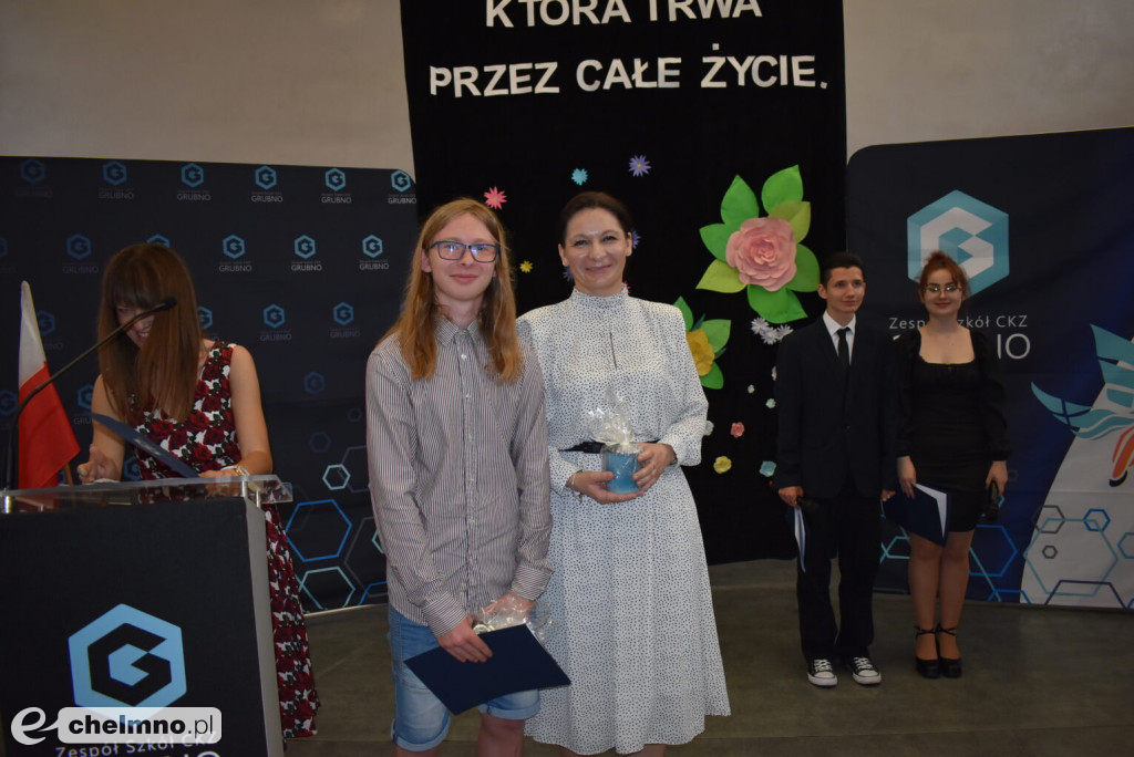 Piotr Wojciechowski najlepszym absolwentem Branżowej Szkoły w Grubnie