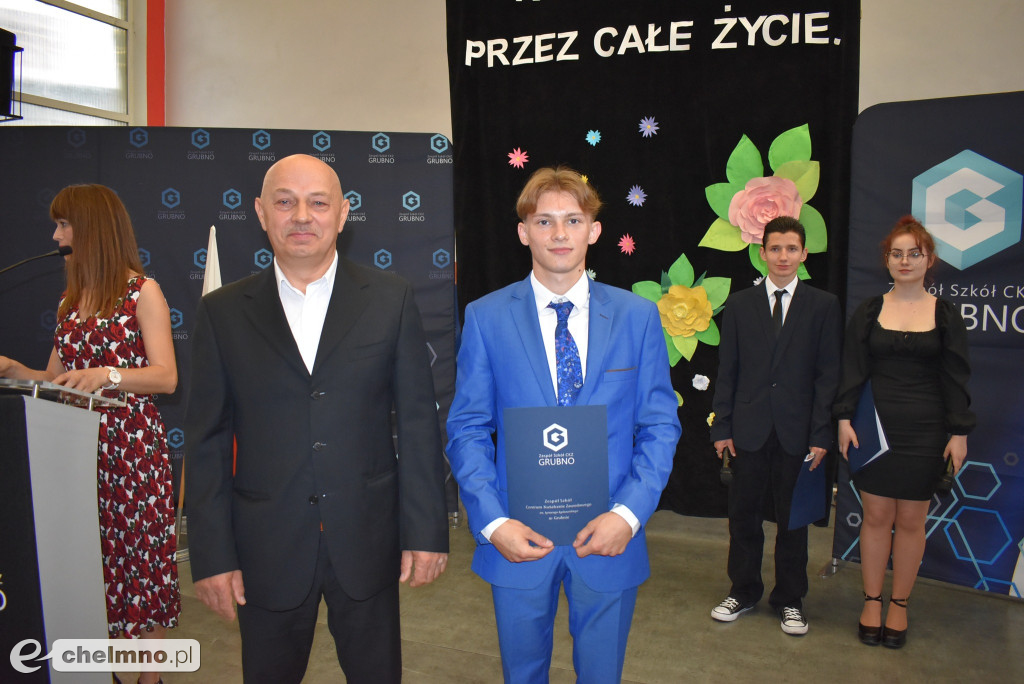 Piotr Wojciechowski najlepszym absolwentem Branżowej Szkoły w Grubnie