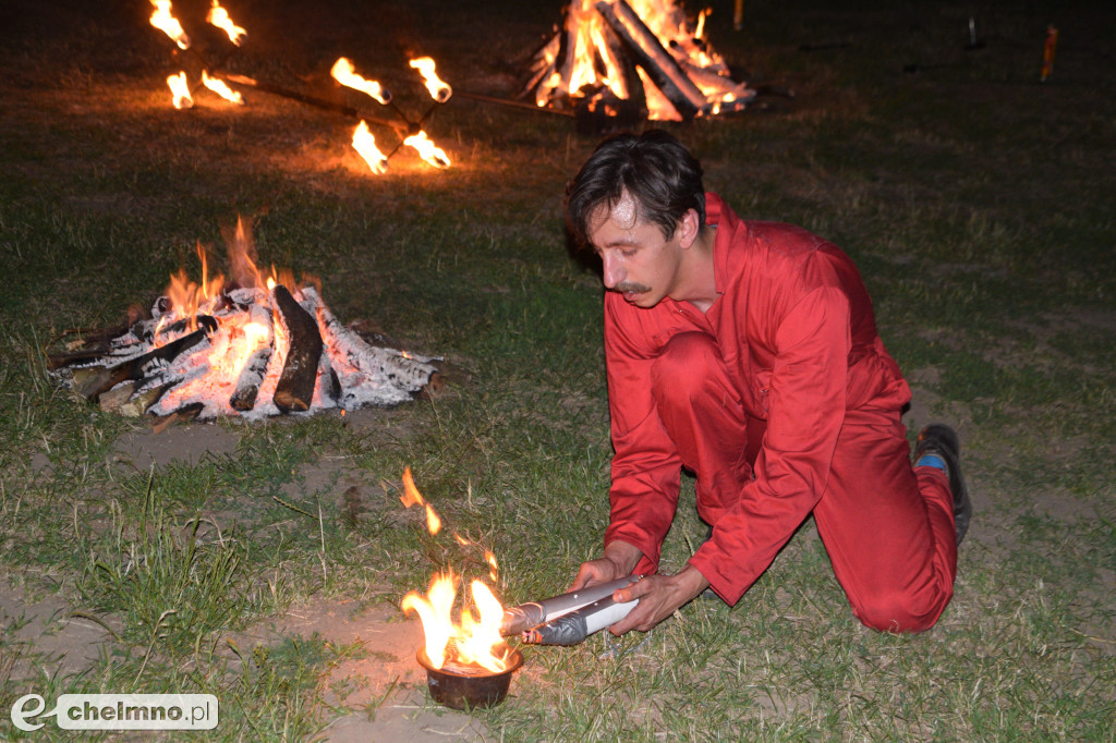 Efektowny pokaz Fire Show nad Jeziorem Starogrodzkim