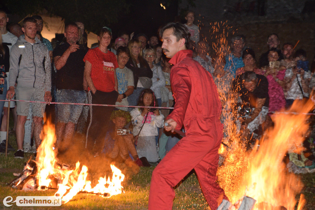Efektowny pokaz Fire Show nad Jeziorem Starogrodzkim