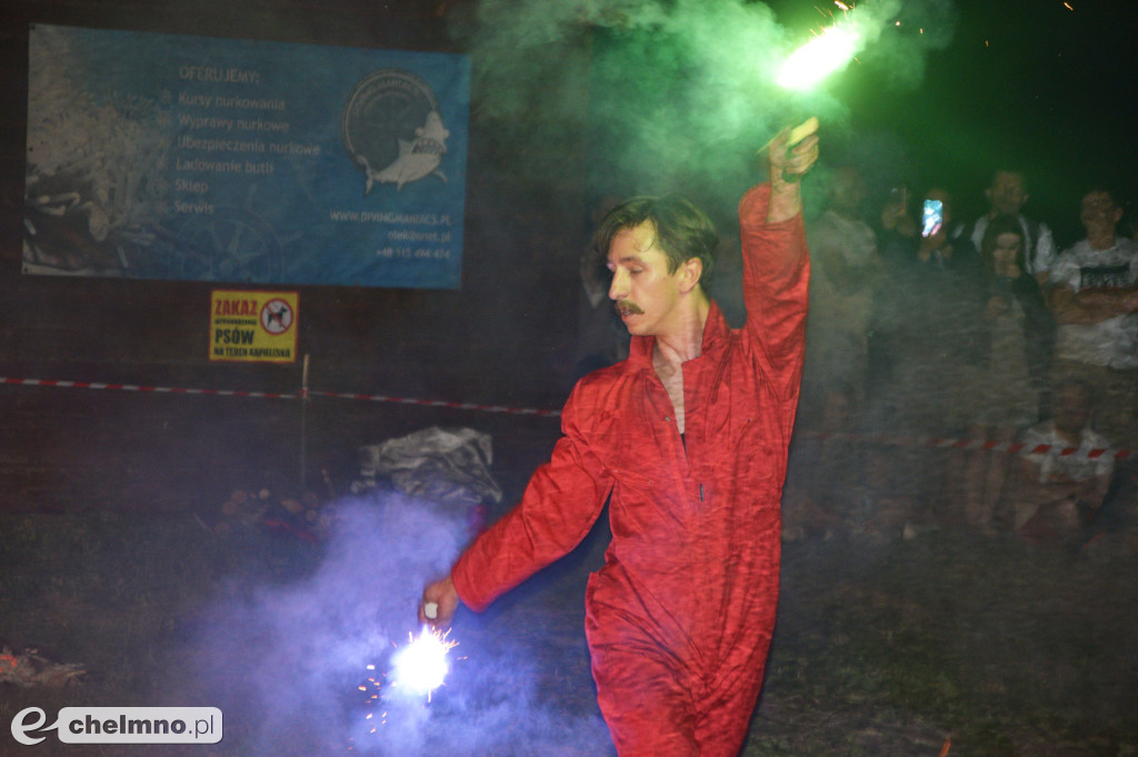 Efektowny pokaz Fire Show nad Jeziorem Starogrodzkim