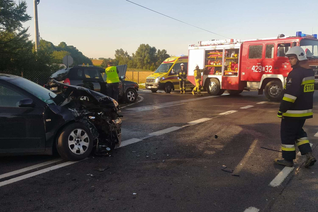 Dzisiejszy wypadek w okolicach Chełmna. Trzy osoby poszkodowane