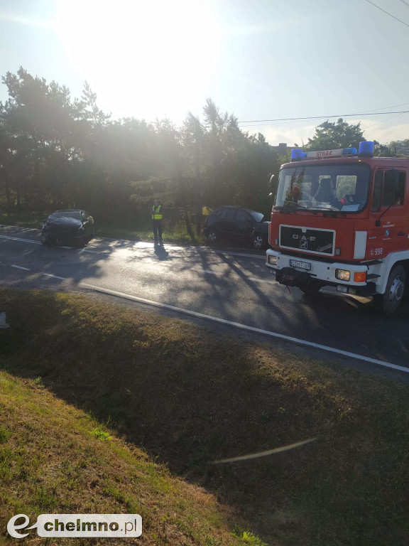 Dzisiejszy wypadek w okolicach Chełmna. Trzy osoby poszkodowane