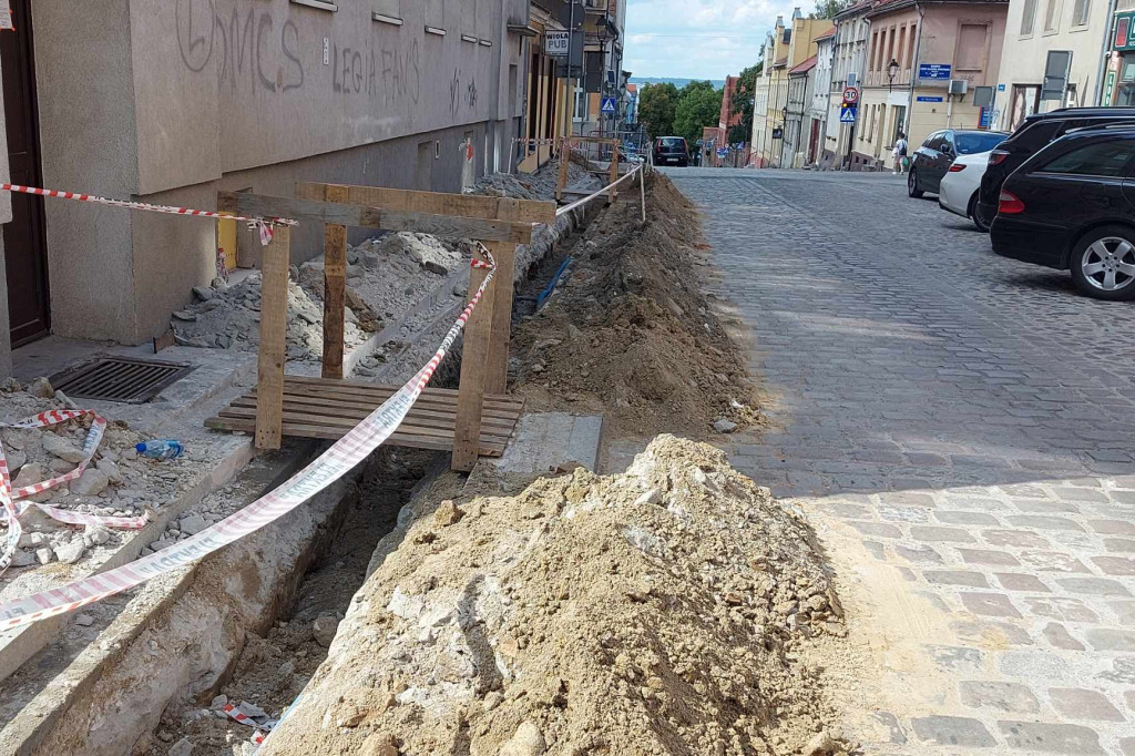 Ulica Wodna ponownie rozkopana. A było tak pięknie...
