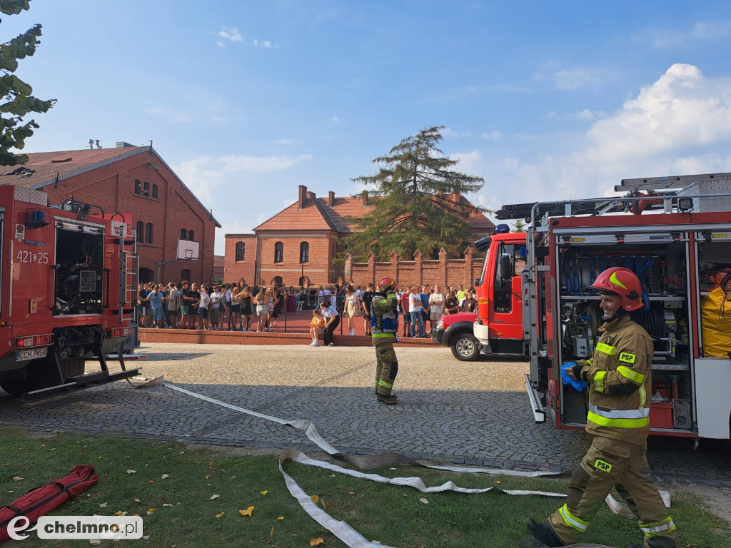 Pożar i ewakuacja ZSO nr 1 oraz w przedszkolu Bajka