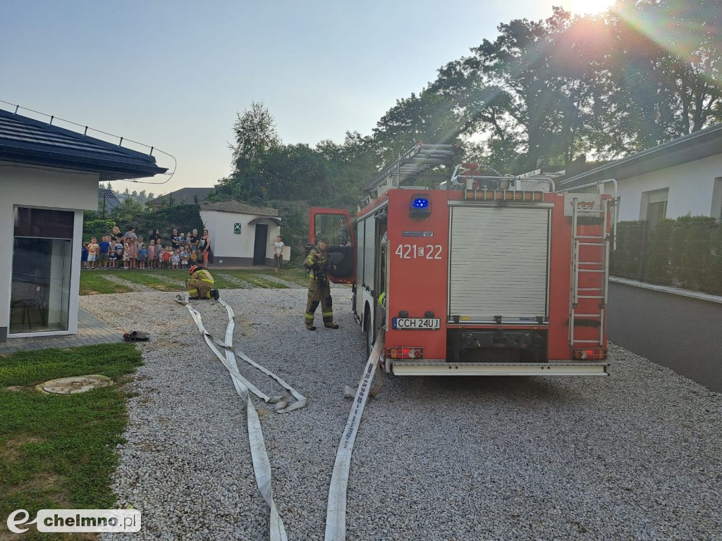 Pożar i ewakuacja ZSO nr 1 oraz w przedszkolu Bajka