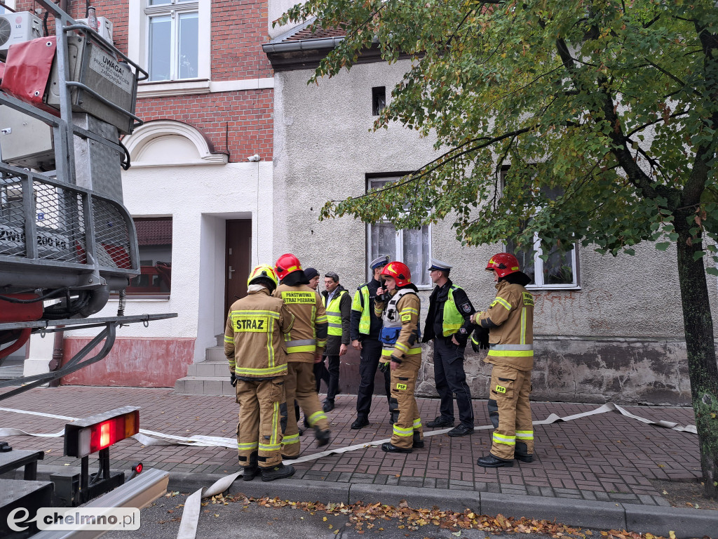 Ćwiczenia ewakuacyjne w Urzędzie Gminy i Urzędzie Miasta w Chełmnie