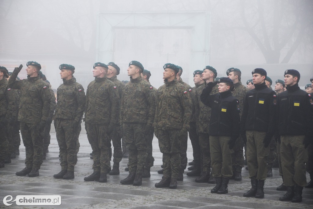 Patriotyczne uroczystości na chełmińskim Rynku