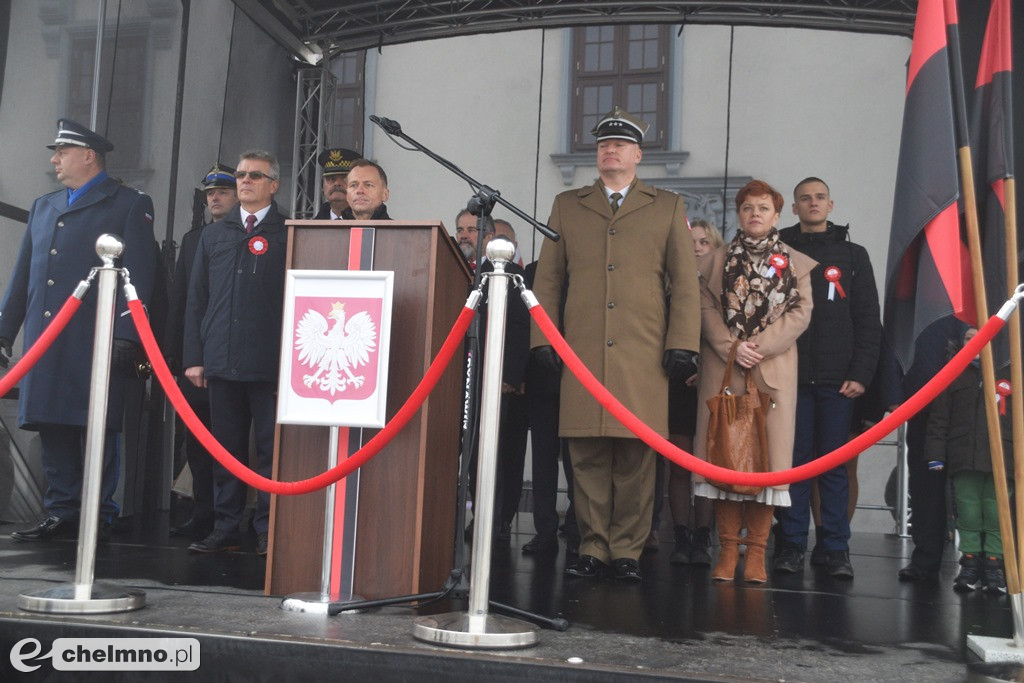 Patriotyczne uroczystości na chełmińskim Rynku
