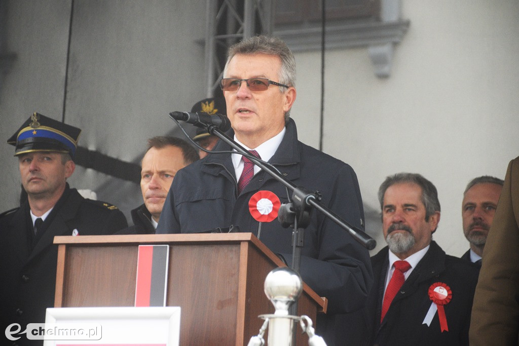 Patriotyczne uroczystości na chełmińskim Rynku
