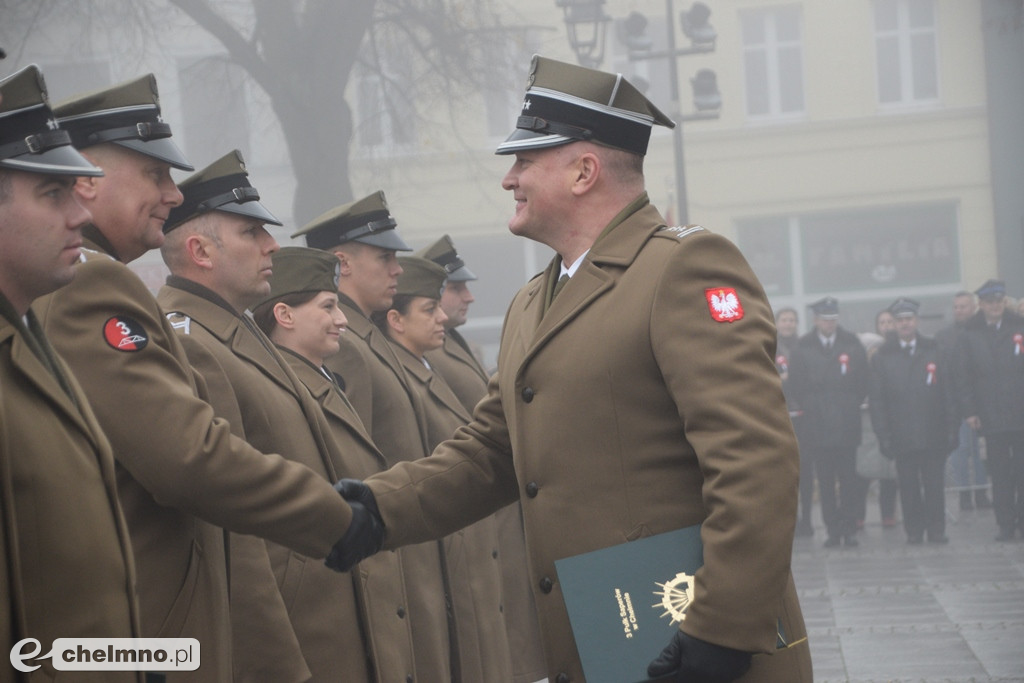 Patriotyczne uroczystości na chełmińskim Rynku